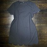 SheIn  Curve Black Short Sleeve Scallop Trim Dress Photo 0