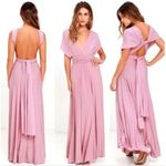 Lulus Lulu’s Tricks of the Trade Pink Maxi Dress, Size Medium, New with Tag, Versatile Photo 2