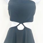 NWT Vesper Womens Cutout Bandeau Strapless Midi Dress Bodycon Party Cocktail 8 Black Photo 3