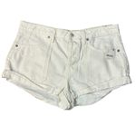 Free People  Beginner’s Luck Slouch Shorts in Optic White Size 31 NWT NEW Photo 8