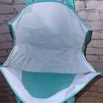 Thirty One Round‎ Utility Tote in Miami Stripe Like New Blue Photo 5