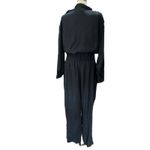 Vintage COLORAYONS Black Jumpsuit 1970/80s shirt style crop leg one piece size 8 Photo 2