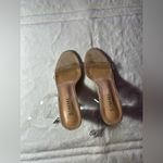 Simmi London  heels clear heel  snake Vera! Size 5 color nude suede clear Photo 3