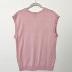 Hot Topic [] Pink Strawberry Print Sleeveless Sweater Vest Top V-Neck Sz Medium M Photo 1