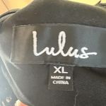 Lulus Womens This is Love Black Maxi VNeck Lace Lined Dress Size XL Witchy Goth Photo 4