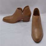 $228 Nisolo Mia Ankle Bootie Women’s 8.5 Tan Leather Western Chunky Block Heel Photo 3