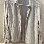 Orvis Beige button up long sleeved top Photo 0