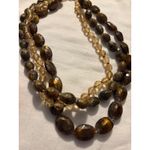 Lot of 4 Necklaces Rhinestone Shell Beads & Crystal Pendant White Photo 14