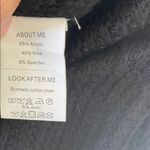 Exlura  Womens Knit Oversized Sweater Size L Black Stretch Long Sleeve Pullover Photo 7