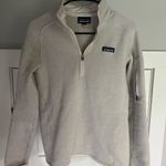 Patagonia  Cream Zippered Polo Sweatshirt Photo 0