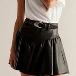 Free People  Faux Leather Skirt Photo 0