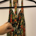 Floral Vintage Maxi Dress Green Size M Photo 3