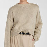 DISSH Oliver Pebble Marle Knit Jumper Size medium cropped oat Photo 0