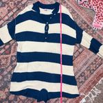 FP Beach Free People Beach Knit Picnic Stripe Sweater Romper In Sailers Blue Combo medium Photo 10