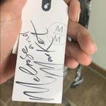 Melrose and Market  Floral Hatchback Bell Sleeve Black Blouse Size Small NWT Photo 11