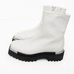Jeffrey Campbell  Devout White Chunky Platform Ankle Boots Size 7 Photo 1