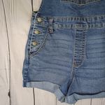 No Boundaries  Blue Denim Short Overalls Photo 3