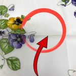 Gucci 70s to 80s Vintage Yellow White Cotton Floral Square Scarf Photo 4