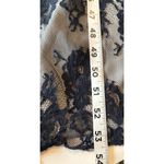 Tadashi Shoji  Gown Sz 6 Navy Lace Floral Overlay Formal Mother Bride/Groom Prom Photo 5