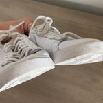 Nike white leather lace up low top women’s sneakers Photo 6