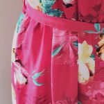 Mlle Gabrielle  red floral maxi dress size medium Photo 2