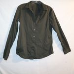 Theory  Larissa 2 green long-sleeved buttoned top Photo 4