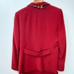 Anne Klein Elegant Red Skirt Suit with Scarf size 12 Photo 3