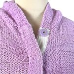 Caslon Hooded Sweater Snap Front Kangaroo Pocket Purple Orchid Women’s Size XL Photo 10