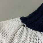 The eagle’s eye vintage large hand knit pullover turtleneck sweater dress flaw Blue Photo 2