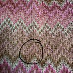 House of Harlow 2 pc Set Knit Shorts & Tie Front Top/Cardigan Sz L Chevron Pink Size L Photo 14