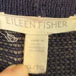 Eileen Fisher Blue Organic Linen Crepe Cardigan Photo 4