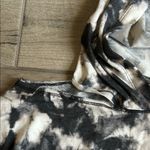 Elan  Monochrome Tie-Dye cold shoulder Hoodie Photo 2