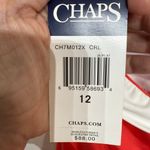 CHAPS  Coral One Piece Swim Suit Sz 12 NWT Photo 3