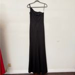 La Femme  One Shoulder Long Jersey Homecoming Dress Photo 4