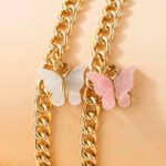 Gold 2pc Butterfly Bracelet Photo 0