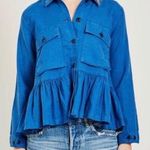 The Great  NWT The Flutter Army Jacket In French Blue Size M Photo 0