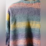 Love Ellie Rainbow Colors Cardigan Open Front Sweater with pockets Photo 13