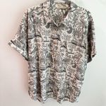 Soft Surroundings NWT  Ivy Shirt Linen Blend Short Sleeve Button Up Large 14/16 Photo 3
