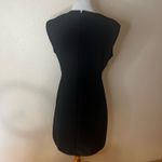 Club Monaco Womens Black Sculptural F Sheath Dress Round Neck Sleeveless 8 Photo 4