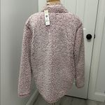 Charlie Paige  Pink Sherpa Quarter Zip Pullover Photo 2