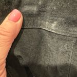 100% Genuine Leather‎ Suede Pencil Skirt Winlit Vintage Black Photo 6