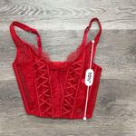 Victoria's Secret NWT Victoria’s Secret Dream Angels Unlined Lace-Up Corset Top Photo 8