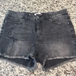 H&M  Black Denim Shorts Photo 1