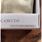 Vince Camuto NIB  Inlaid Stone Necklace and Pouch Photo 4