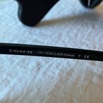 Coach : Kiera (L925) Black & Silver Tone Aviator Sunglasses- wear Photo 1