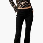 Free People NWT  Womens Shirt Blouse Through The Meadow Black Beige Size Large Photo 0