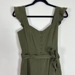 Heartloom ‎ Green Jumpsuit with Tie Waist and V-Neck Photo 1