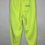 Club Fantasy Neon Yellow Starlight Sweatpants Sz Small Photo 2