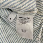 Reformation  Preston Linen Striped Button Up Shirt Photo 5