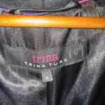 Trina Trina Turk Black Wool Belted Shawl Collar A Photo 8